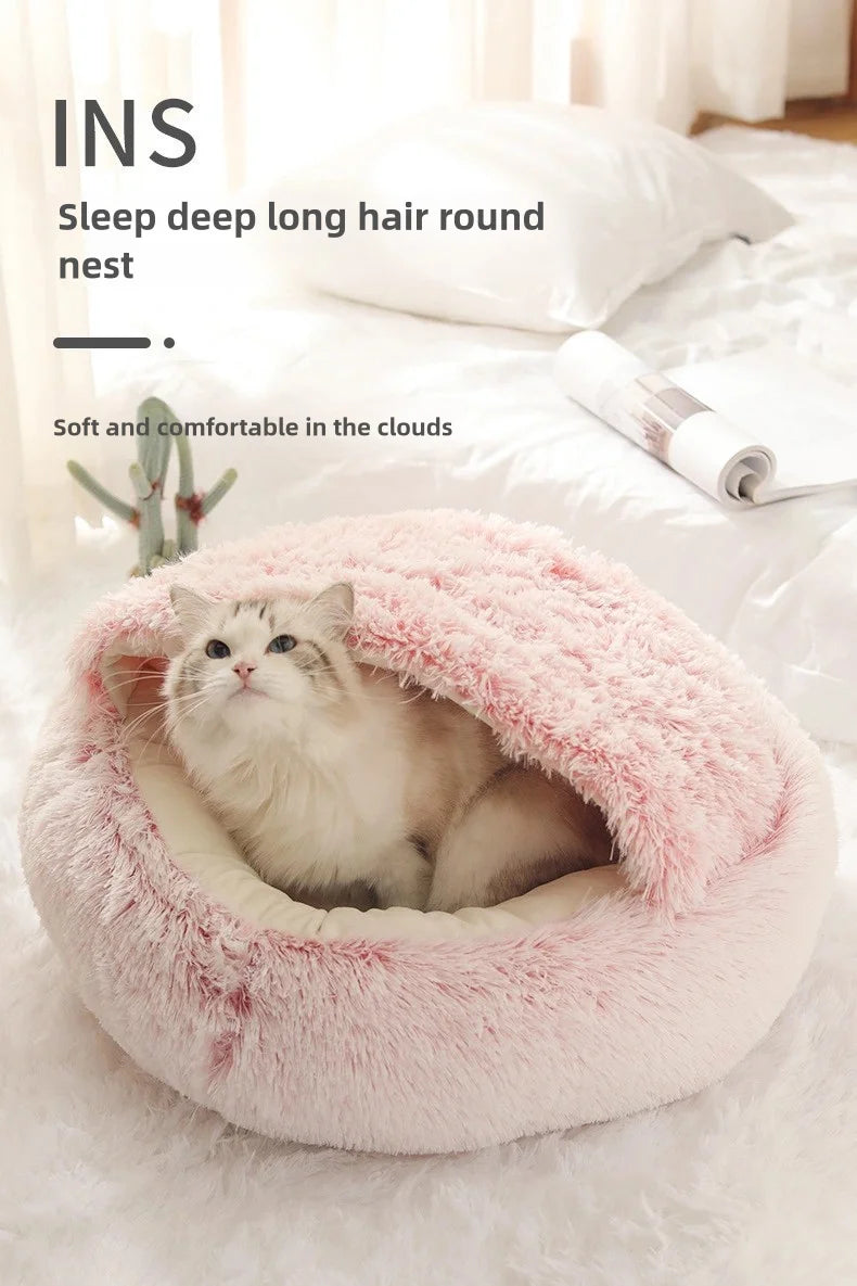 Autumn & Winter Soft Plush Pet Bed